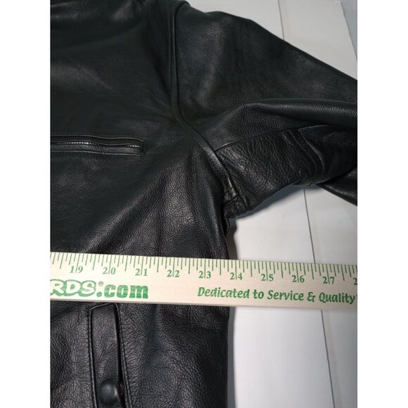 VTG Paragon International Harley Davidson Fatboy Leather Jacket READ DESCRIPTION - Picture 4 of 12